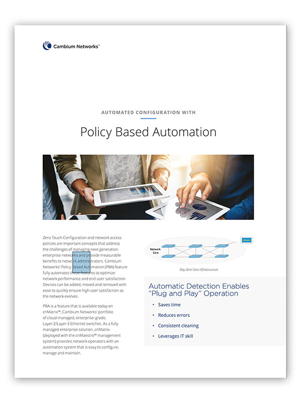 Policy Based Automation