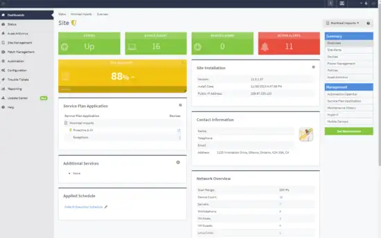 Barracuda Managed Workplace Site Overview