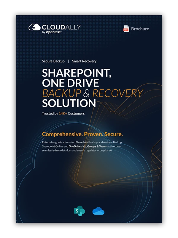CloudAlly Sharepoint One Drive Brochure